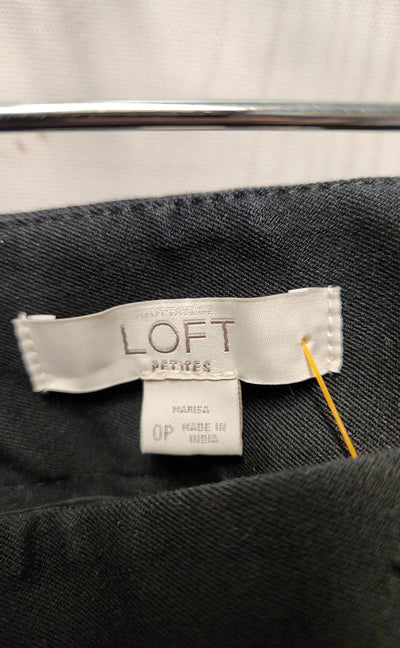 Loft Women's Size 0 Petite Black Pants