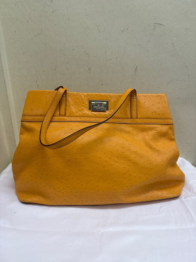 Kate Spade Orange Leather Tote Bag