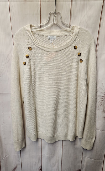 Market & Spruce Women's Size L Beige Sweater