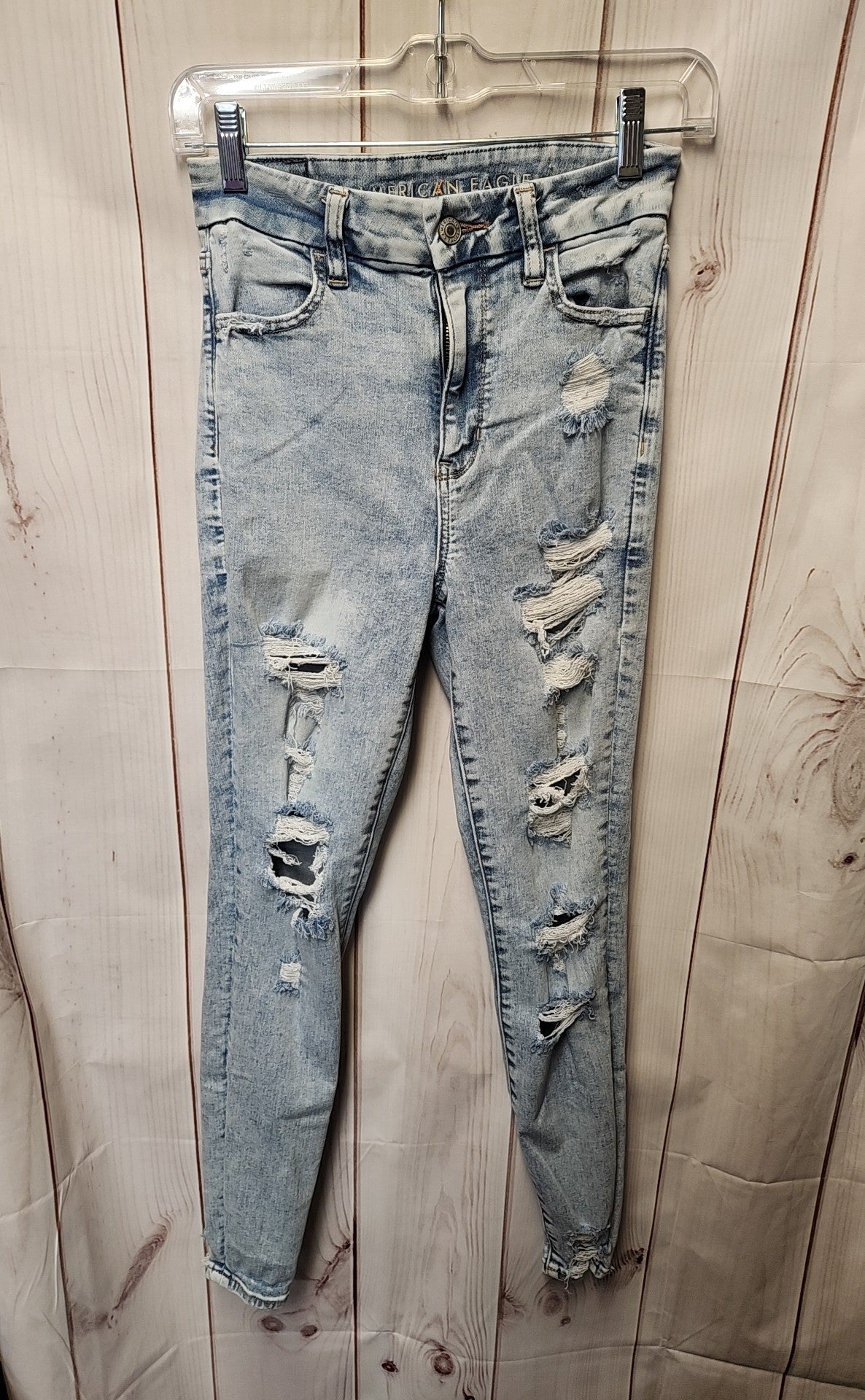 American Eagle Women's Size 26 (1-2) Blue Jeans Curvy Super Hi-Rise Jegging