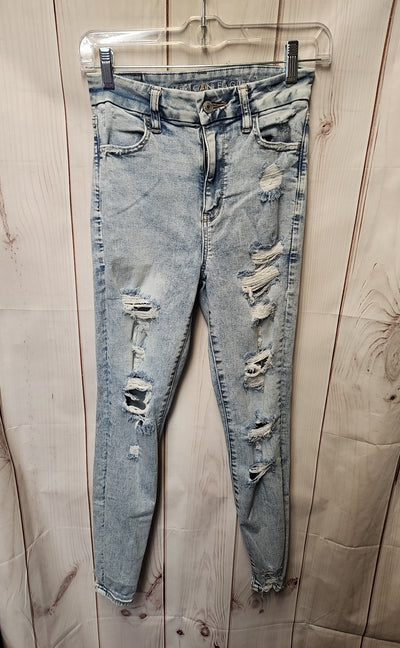 American Eagle Women's Size 26 (1-2) Blue Jeans Curvy Super Hi-Rise Jegging