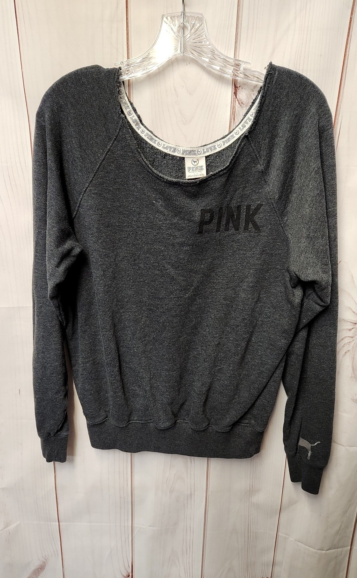 Pink Women's Size S Gray Sweatshirt