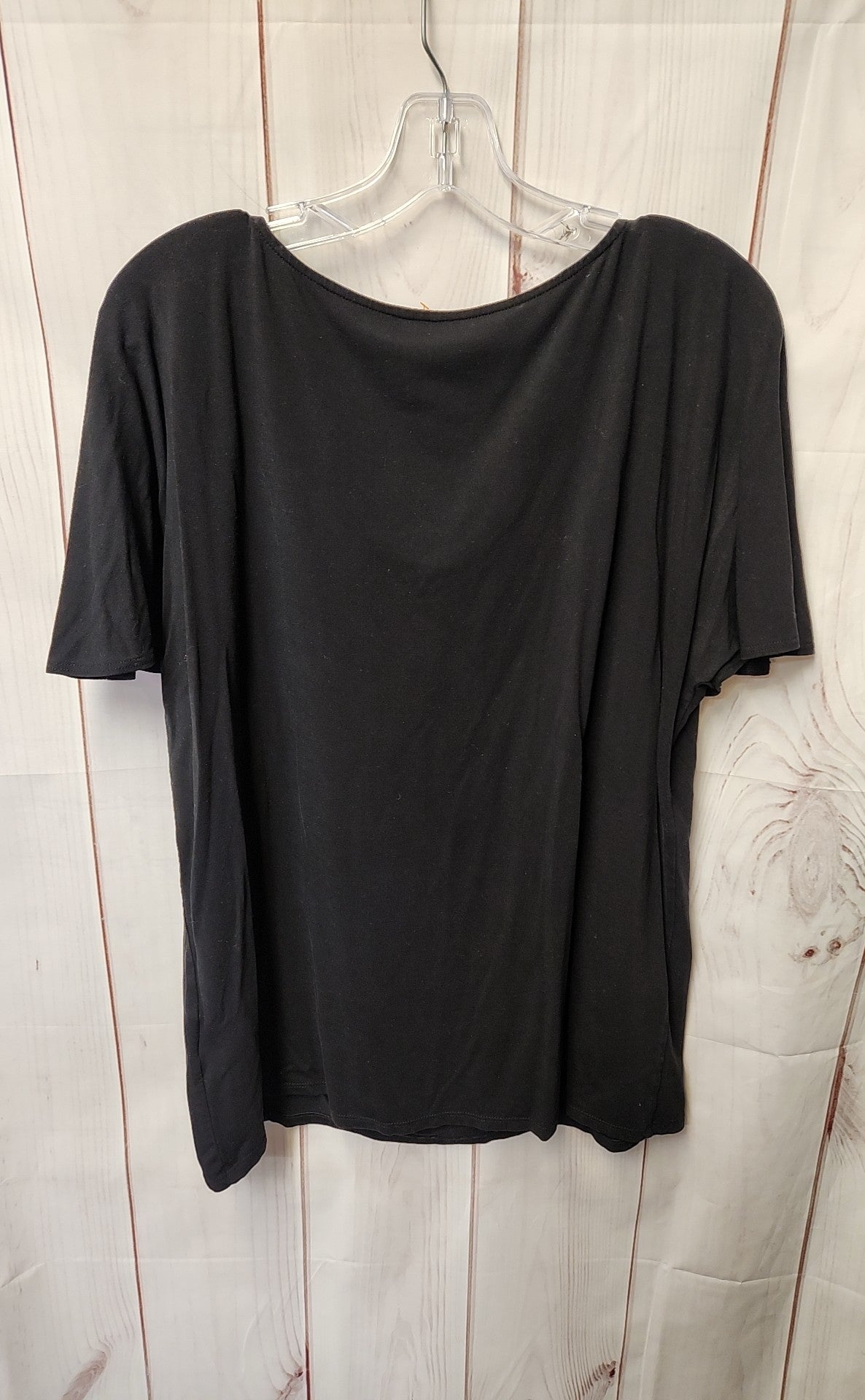 Encircled Women's Size XXL Black Short Sleeve Top