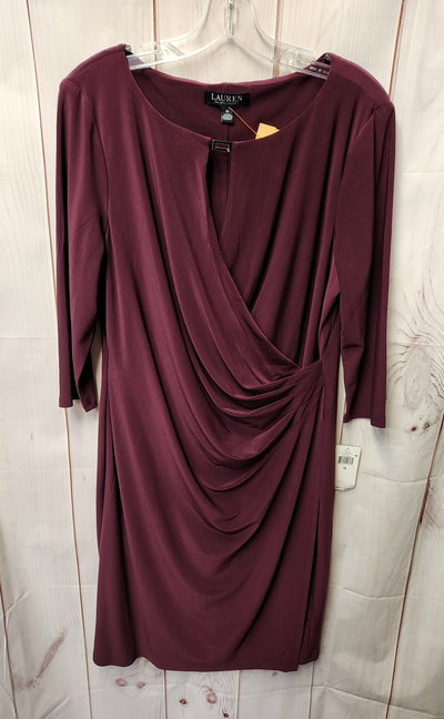 NWT Lauren by Ralph Lauren Women's Size 16 Purple Dress