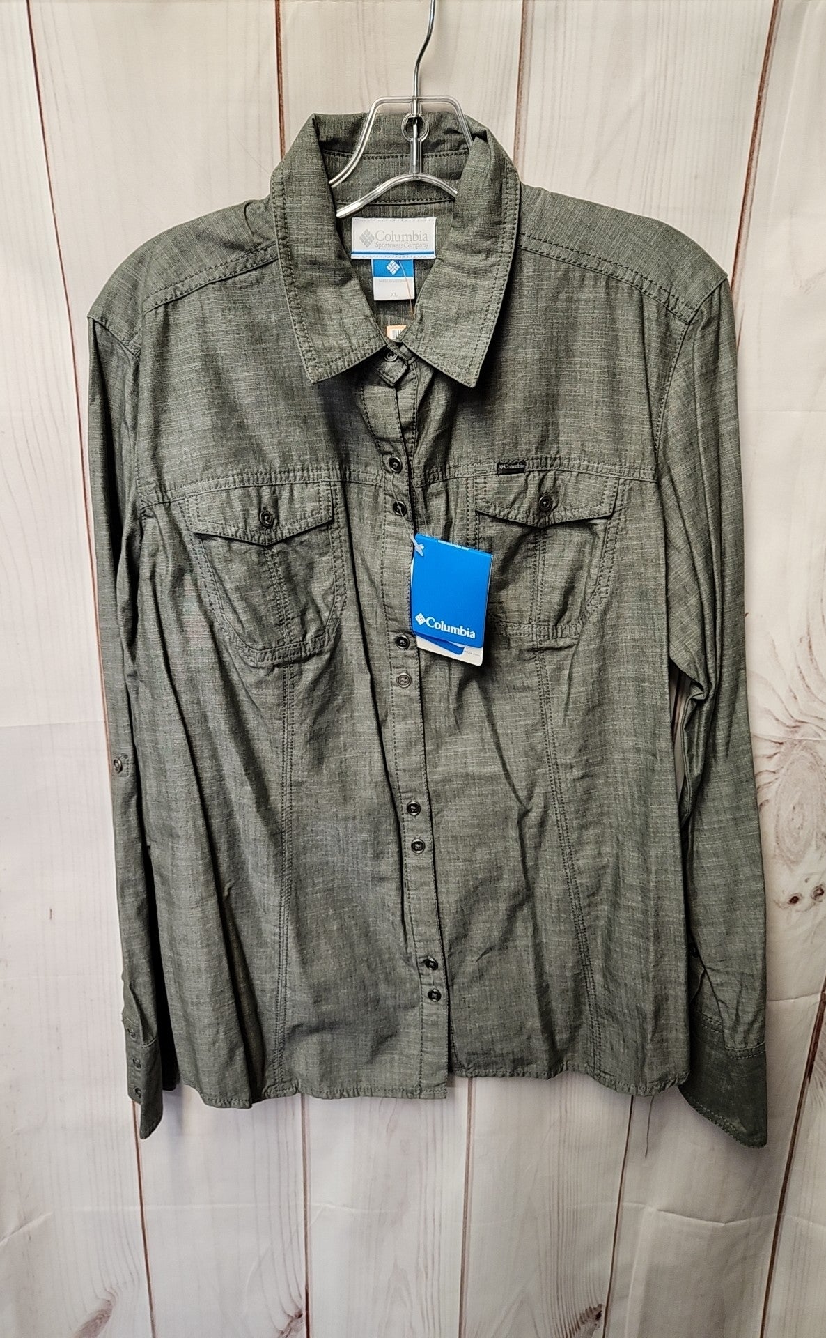 NWT Columbia Women's Size XL Green Long Sleeve Top