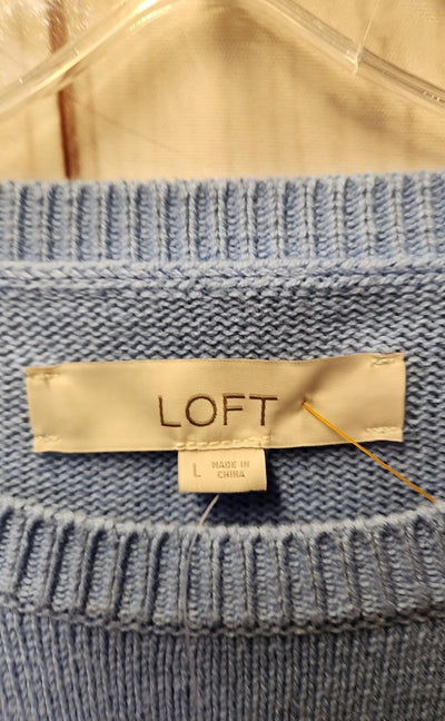 NWT Loft Women's Size L Blue Sweater