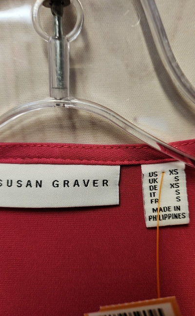 Susan Graver Women's Size XS Pink Cardigan