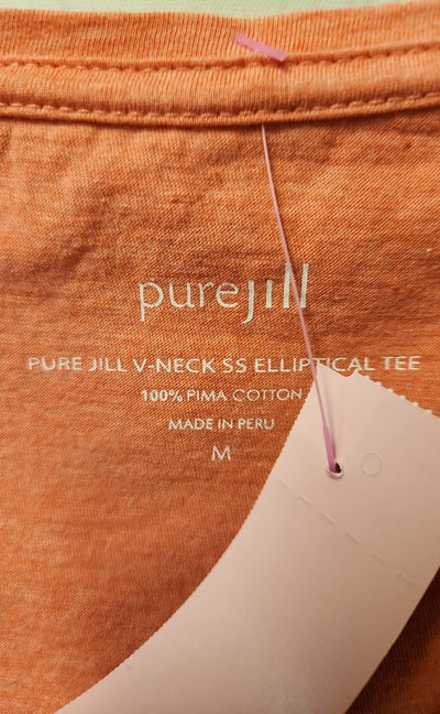 Pure Jill Women's Size M Pink Short Sleeve Top