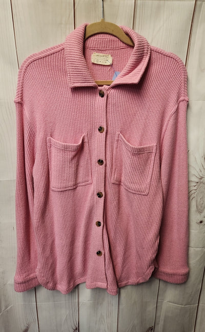 Uncharted Threads Women's Size S Pink Cardigan