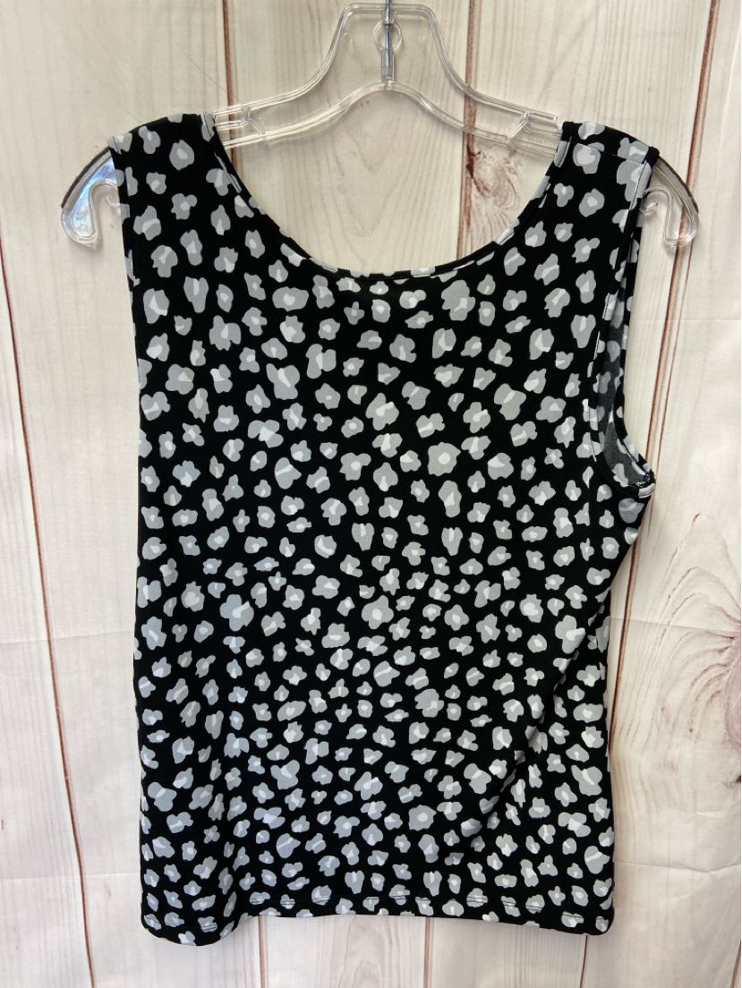 Iman Women's Size M Black Sleeveless Top