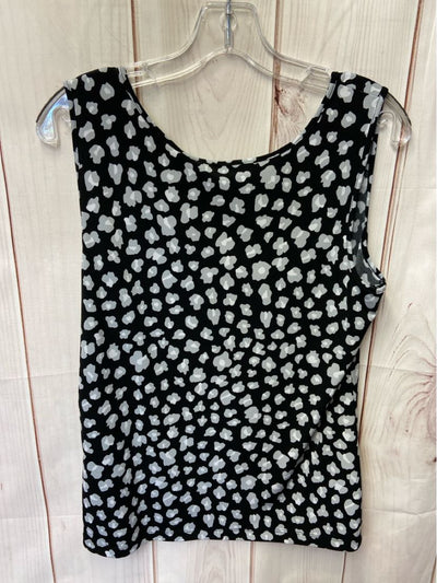 Iman Women's Size M Black Sleeveless Top