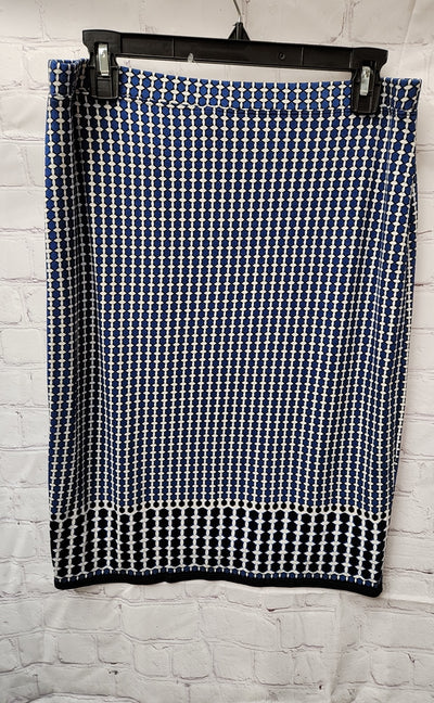 NWT Max Studio Women's Size M Blue & Black Skirt