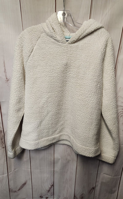 Lands End Women's Size M White Sweatshirt