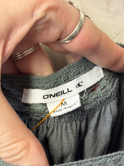 Oneill Women's Size M Gray Short Sleeve Top
