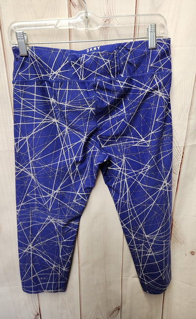 DKNY Women's Size L Blue Active Capris