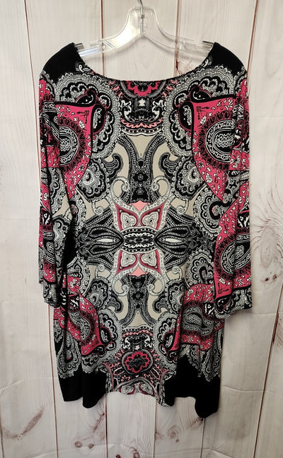 Alfani Women's Size 2X Black & Pink Dress