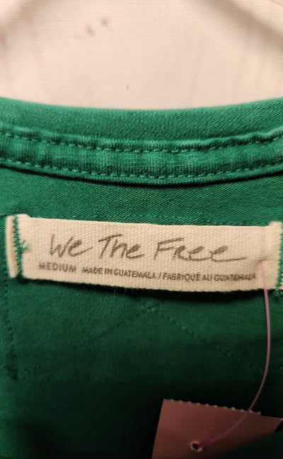 We the Free Women's Size M Green Short Sleeve Top