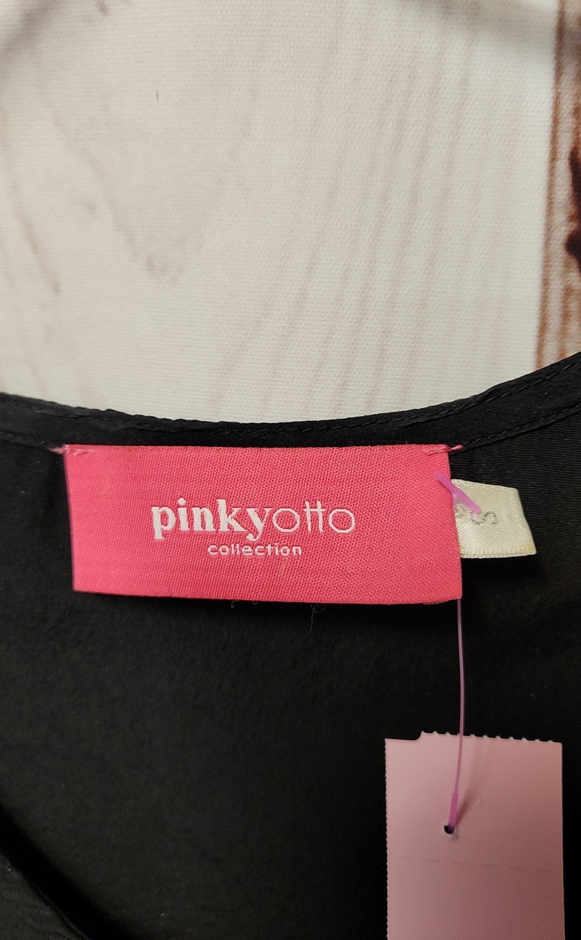 Pinkyotto Women's Size S Black Sleeveless Top