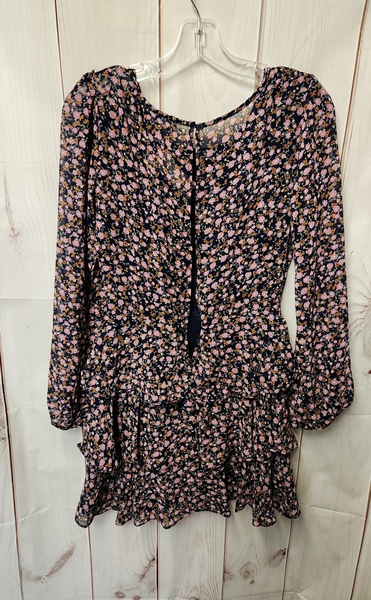 Trixxi Women's Size S Navy Floral Dress