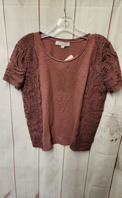 Loft Women's Size S Pink Short Sleeve Top
