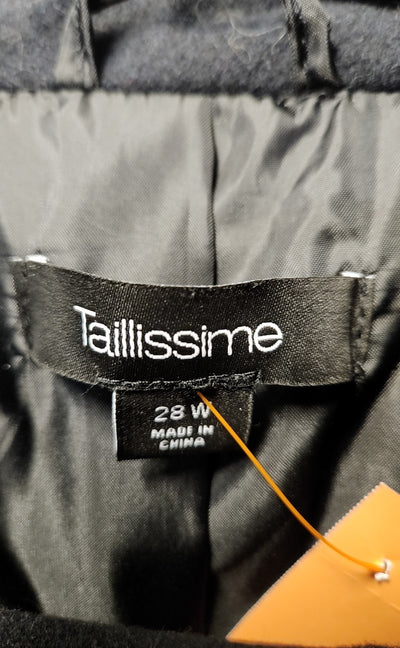 Taillissime Women's Size 28 Black Coat