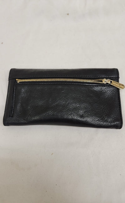 Michael Kors Black Leather Wallet AS IS - scratches/wear