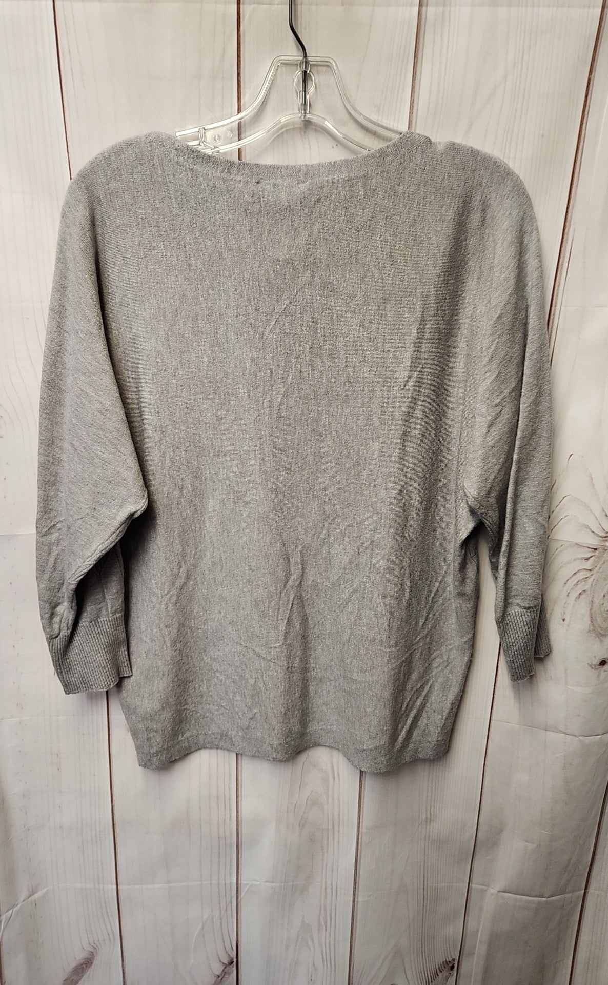 Vila Milano Women's Size L Gray 3/4 Sleeve Top