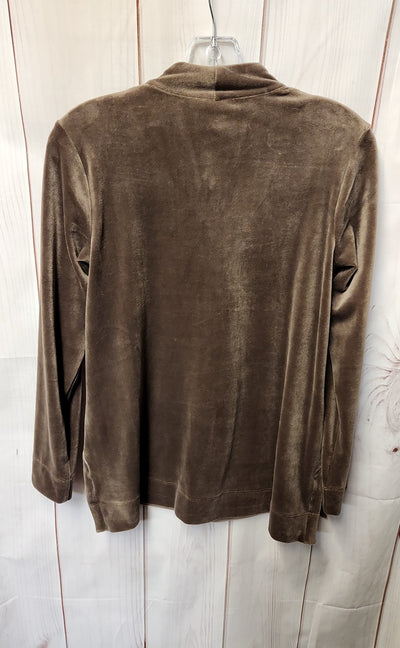 Pure Jill Women's Size XS Petite Brown Long Sleeve Top