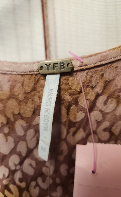 Young Fabulous & Broke Women's Size M Brown Animal Print Dress