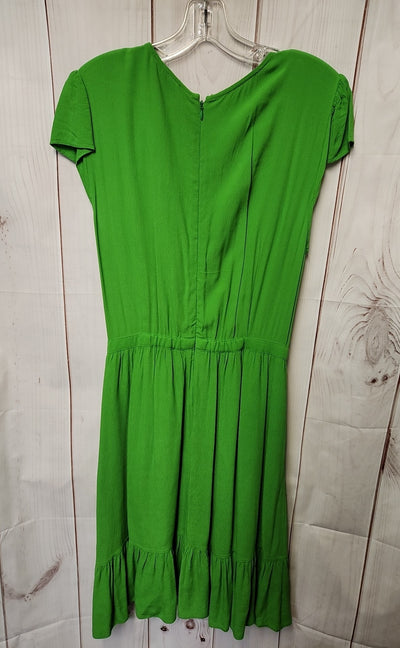 J Crew Women's Size 10 Tall Green Dress
