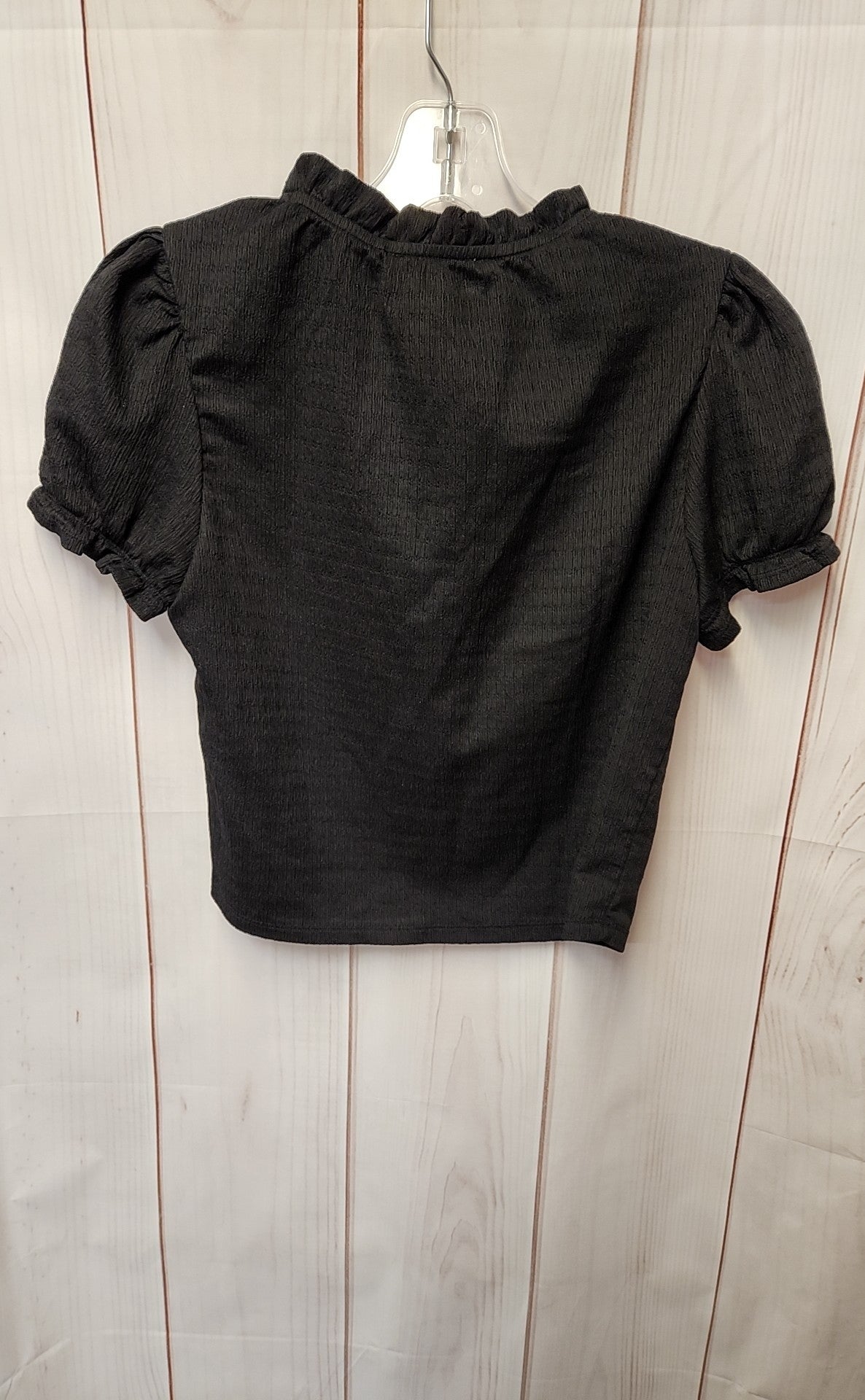 Monteau Women's Size S Black Short Sleeve Top