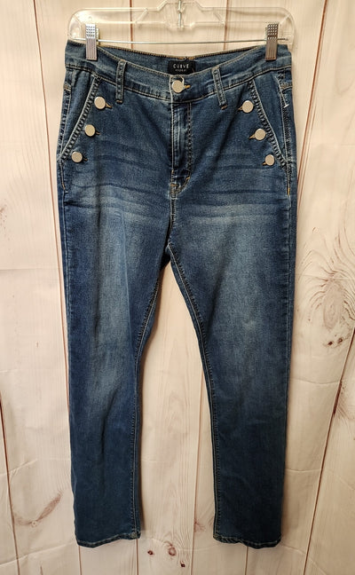 Curve Appeal Women's Size 29 (7-8) Blue Jeans