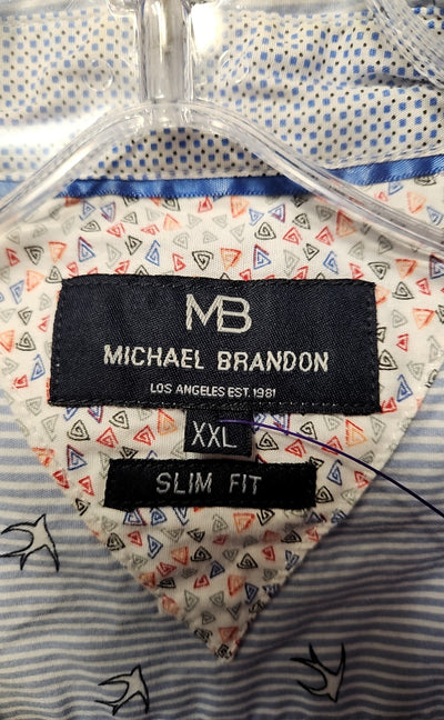 Michael Brandon Men's Size XXL Blue Shirt