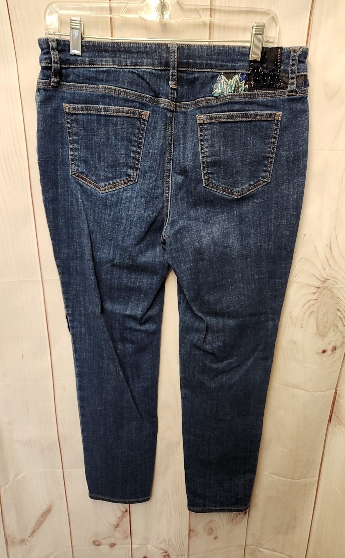 Chico's Women's Size 1 = US 8 Blue Jeans So Slimming Girlfriend Slim Leg Ankle