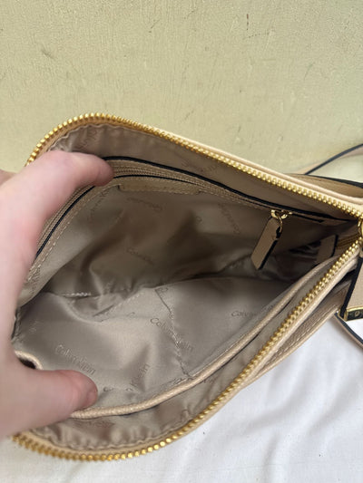 Calvin Klein Off-White Purse Bag