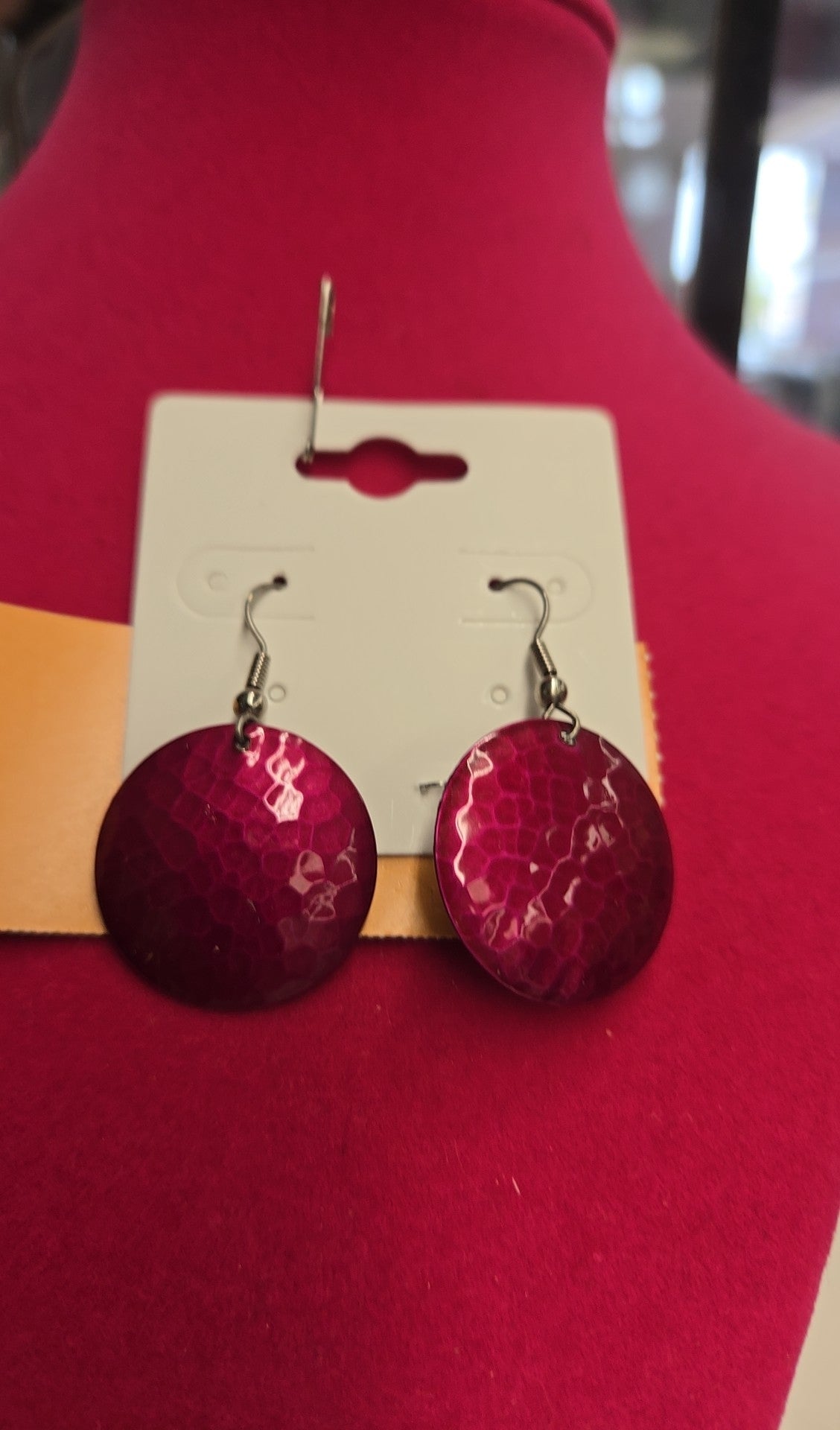 Pink Drop Earrings