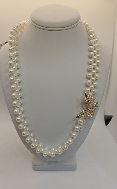 White Beaded Necklace