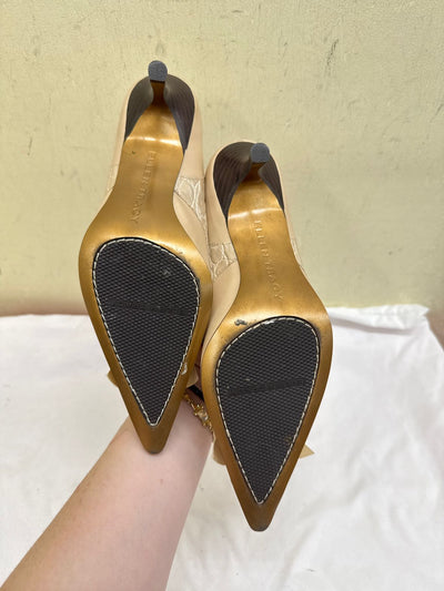 Ellen Tracy Women's Size 6-1/2 Tan Pumps Shoes