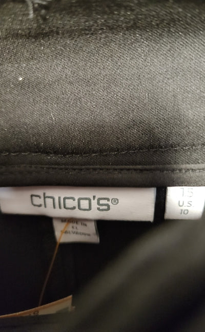 Chico's Women's Size 1.5 = US 10 Black Pants