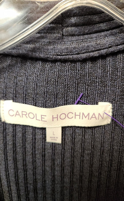 Carole Hochman Women's Size L Navy Cardigan