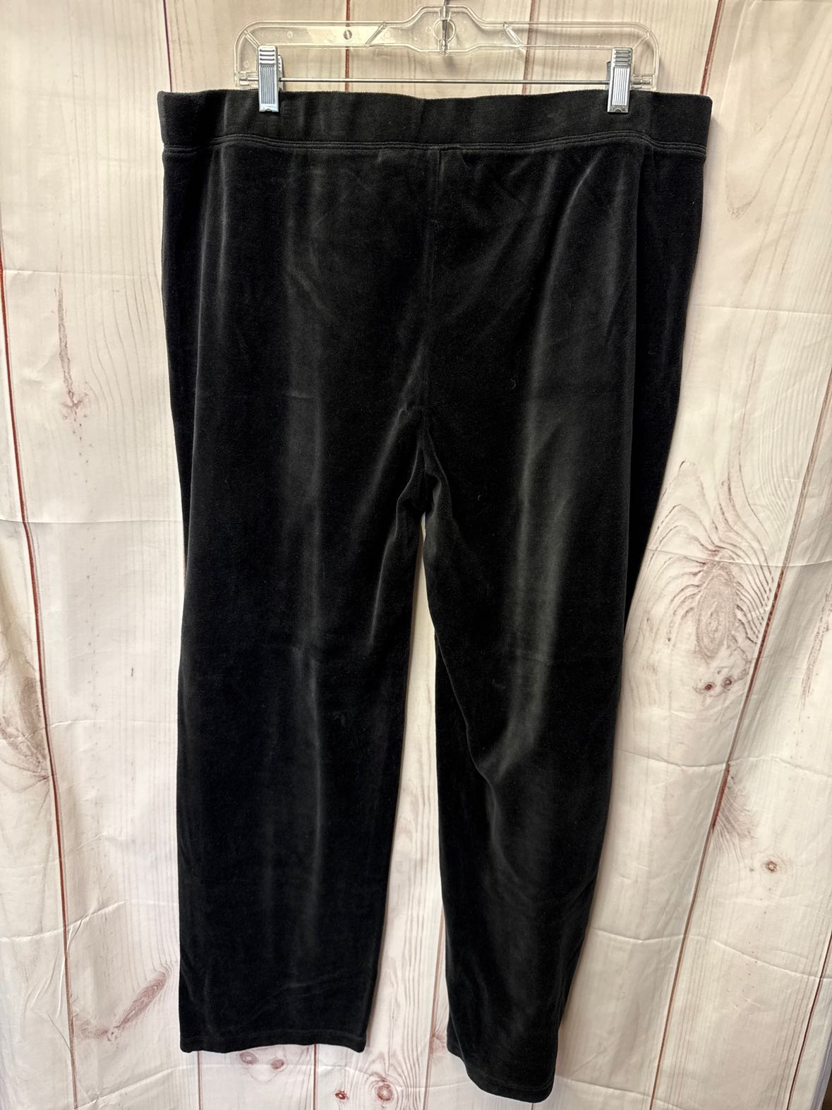 Zenergy - Chico's Women's Size 3 = US 16 Black Velour Pants