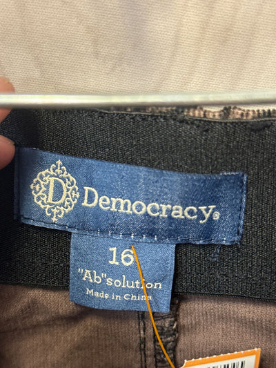 Democracy Women's Size 16 Black & Brown Skirt