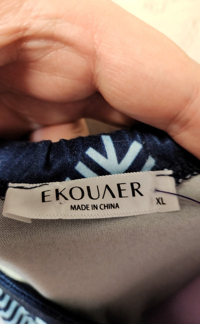 Ekouaer Women's Size XL Blue Dress