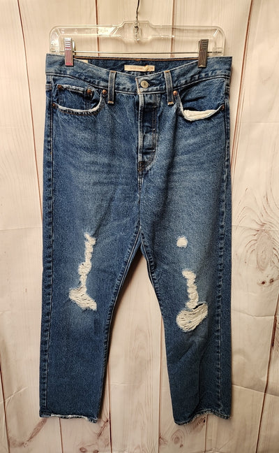 Levis Women's Size 29 (7-8) Blue Jeans Wedgie Straight