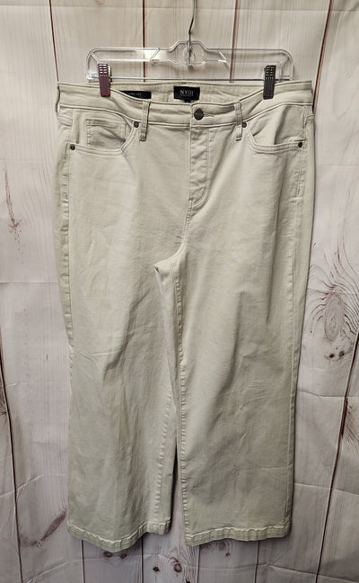 NYDJ Women's Size 32 (13-14) White Jeans