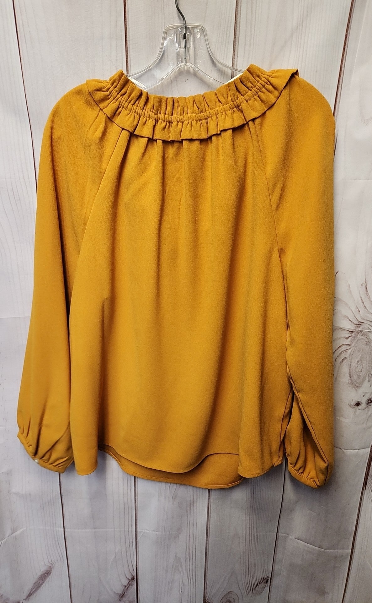 J Crew Women's Size XL Yellow Long Sleeve Top
