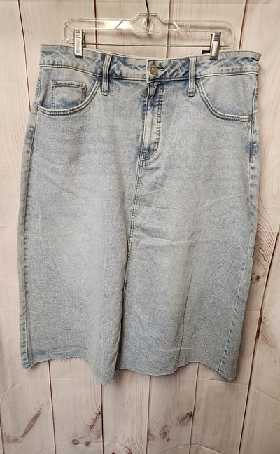 NWT Ava & Viv Women's Size 16 Blue Skirt A-line Skirt Mid Rise Relaxed Fit