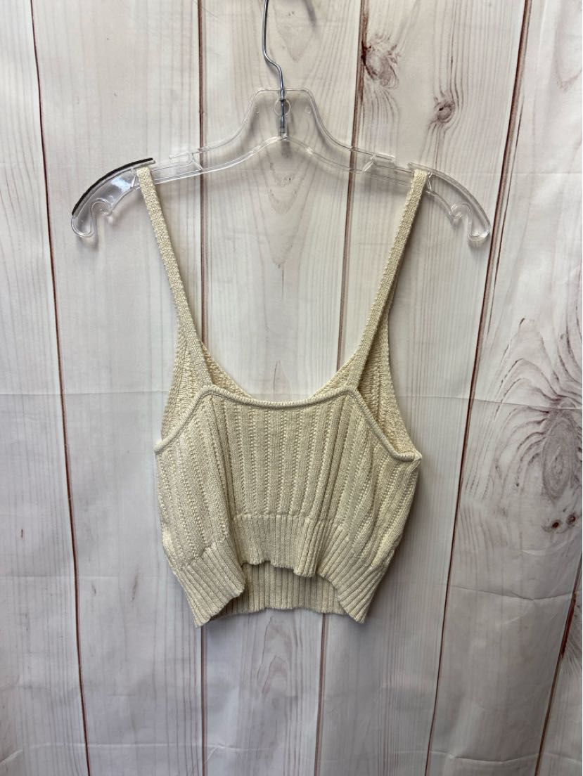 American Eagle Women's Size M Beige Sleeveless Top