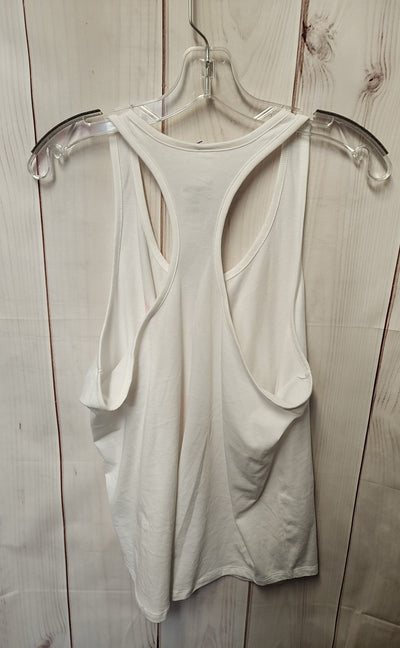 Nike Women's Size XL White Sleeveless Top