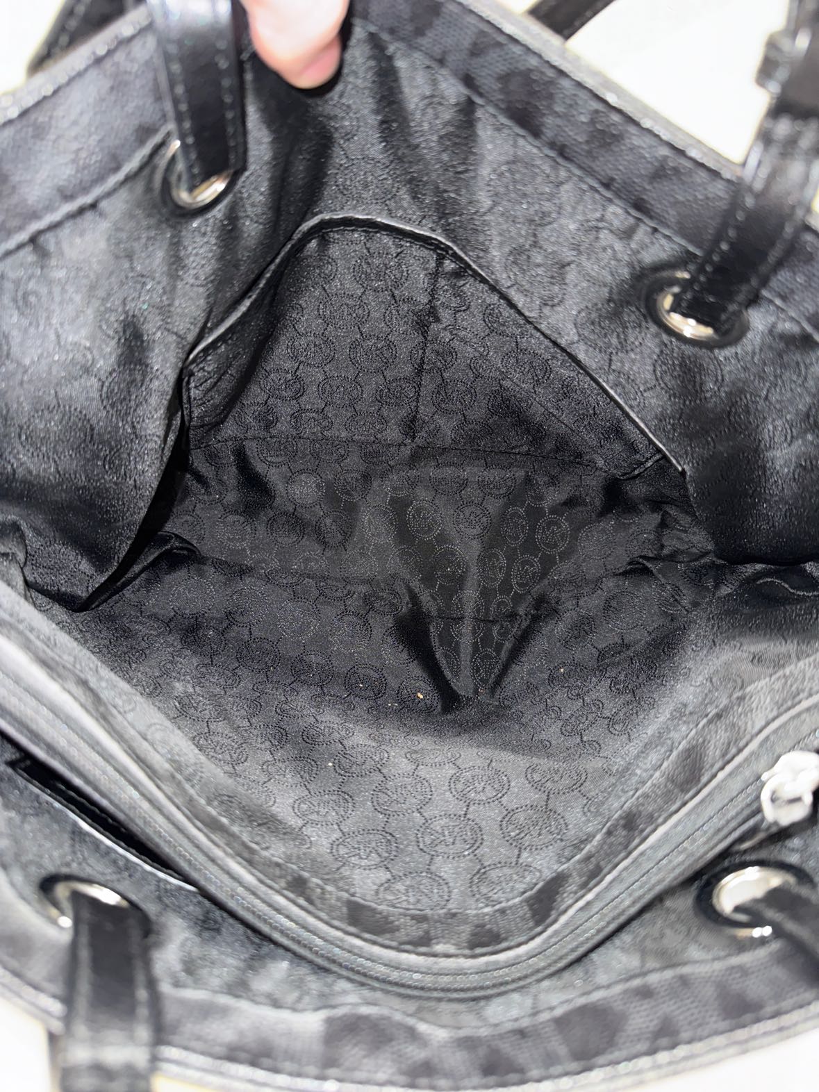 Michael Kors Black Leather Tote Bag